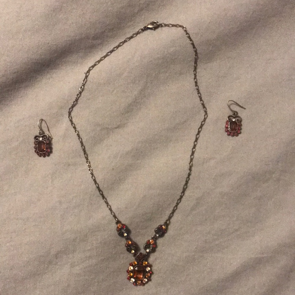Necklace and earrings set